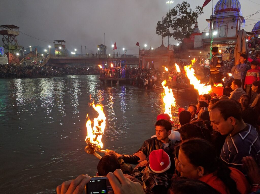 Evening Ganga Aarti at Har Ki Pauri, Haridwar