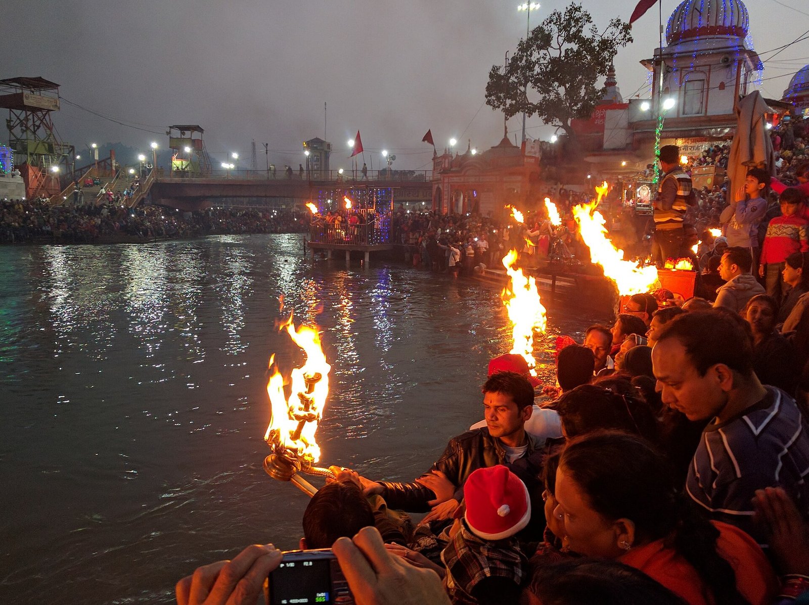 Evening Ganga Aarti at Har Ki Pauri, Haridwar