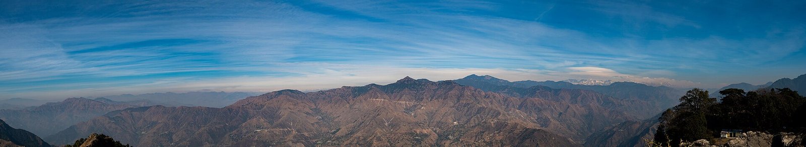 Himalayan ranges seen from the hills near Mussoorie